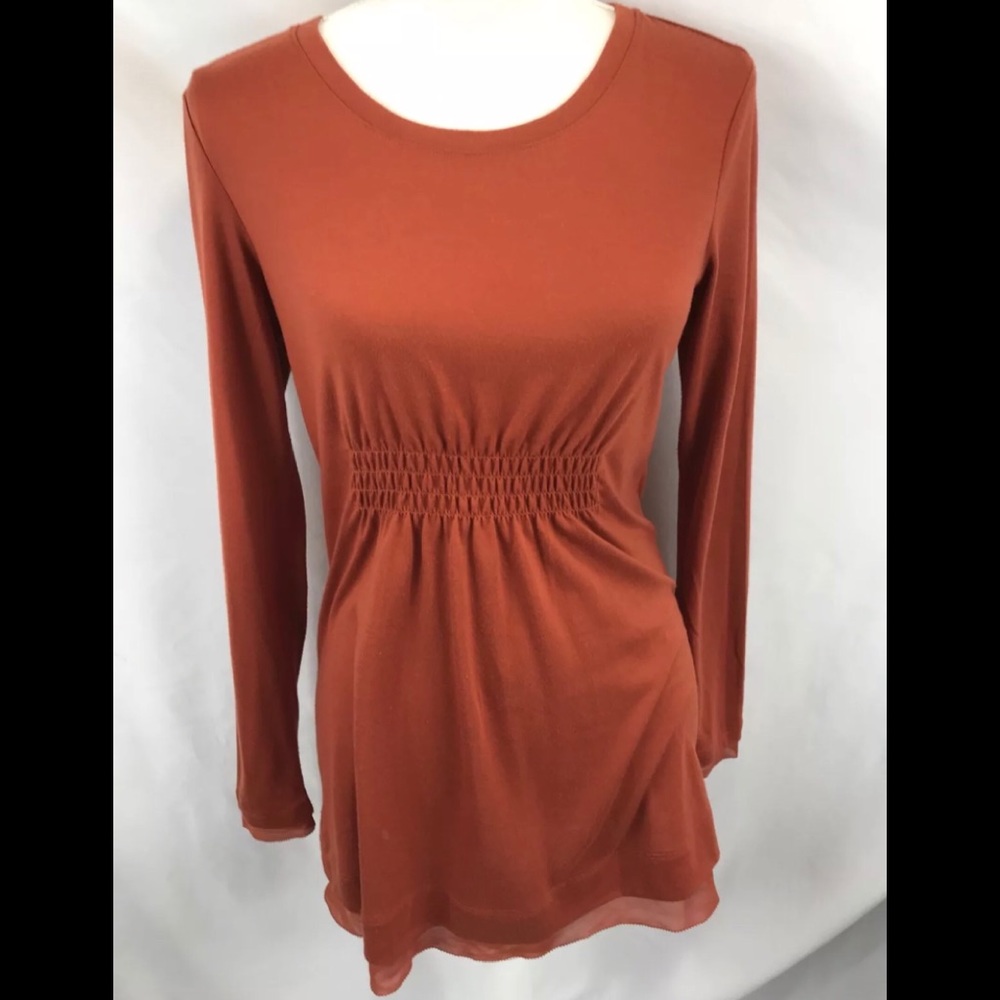 Simply Vera Wang Burnt Orange  Dress Size Small